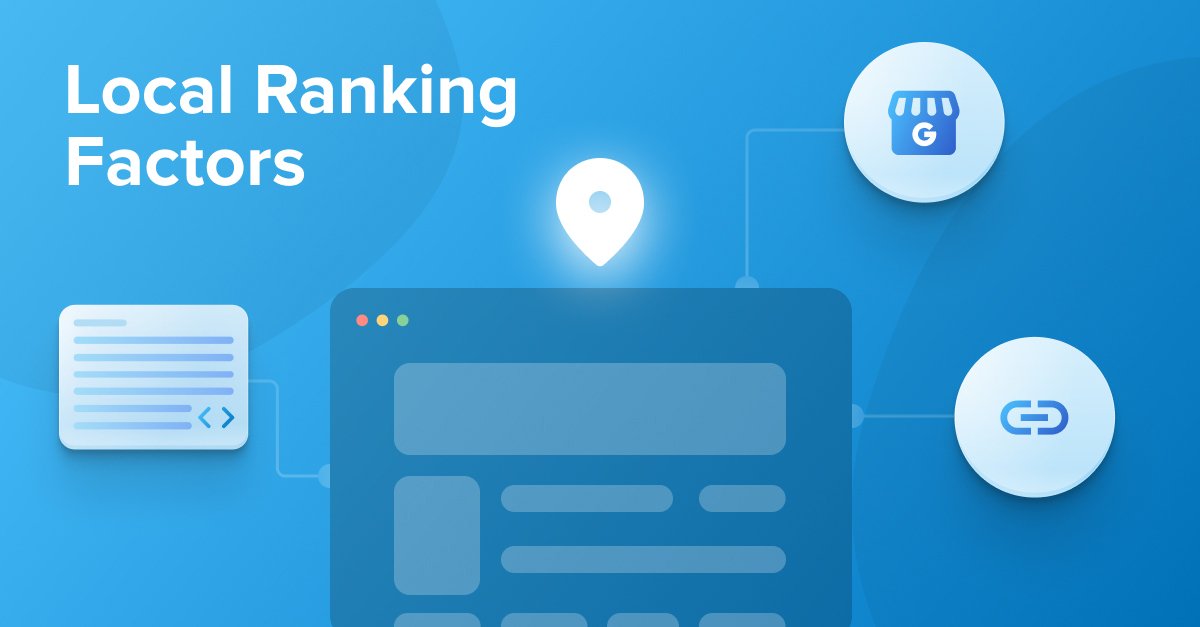 Local SEO ranking factors including relevance distance and prominence