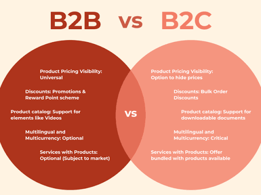 Comparison of B2B and B2C digital marketing strategies and channels