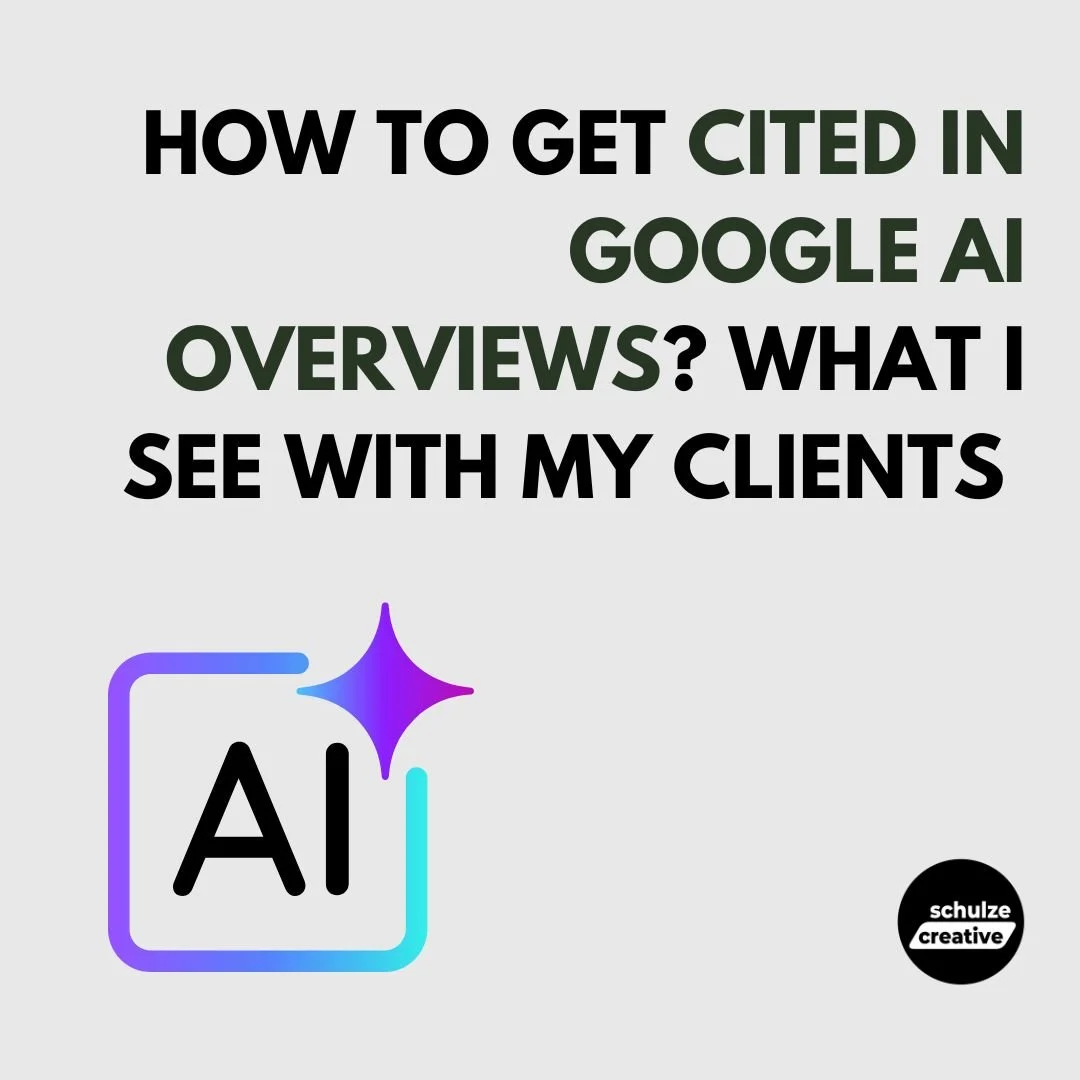 Checklist infographic for improving visibility in Google AI Overviews