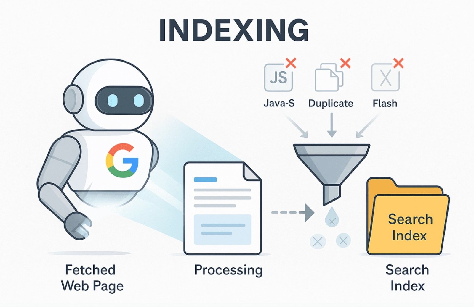 How Google indexes websites using crawling and sitemap submission
