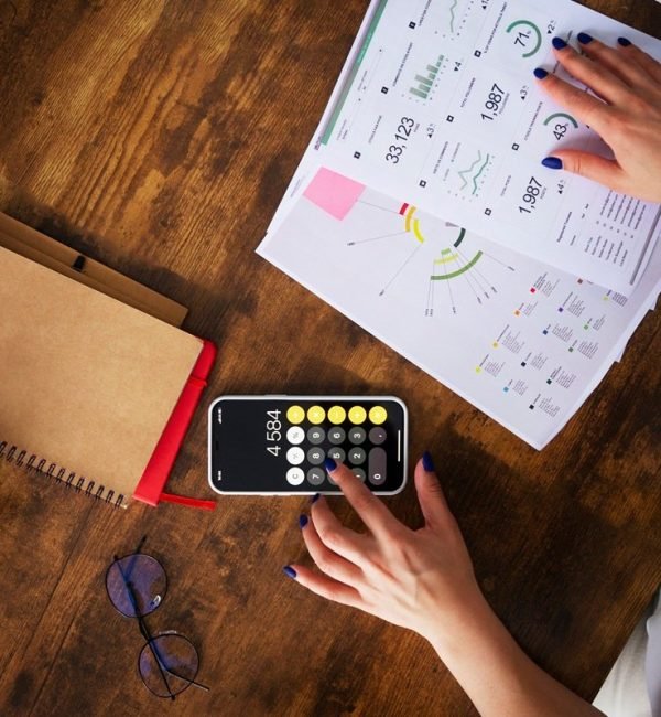 top-view-woman-working-as-economist